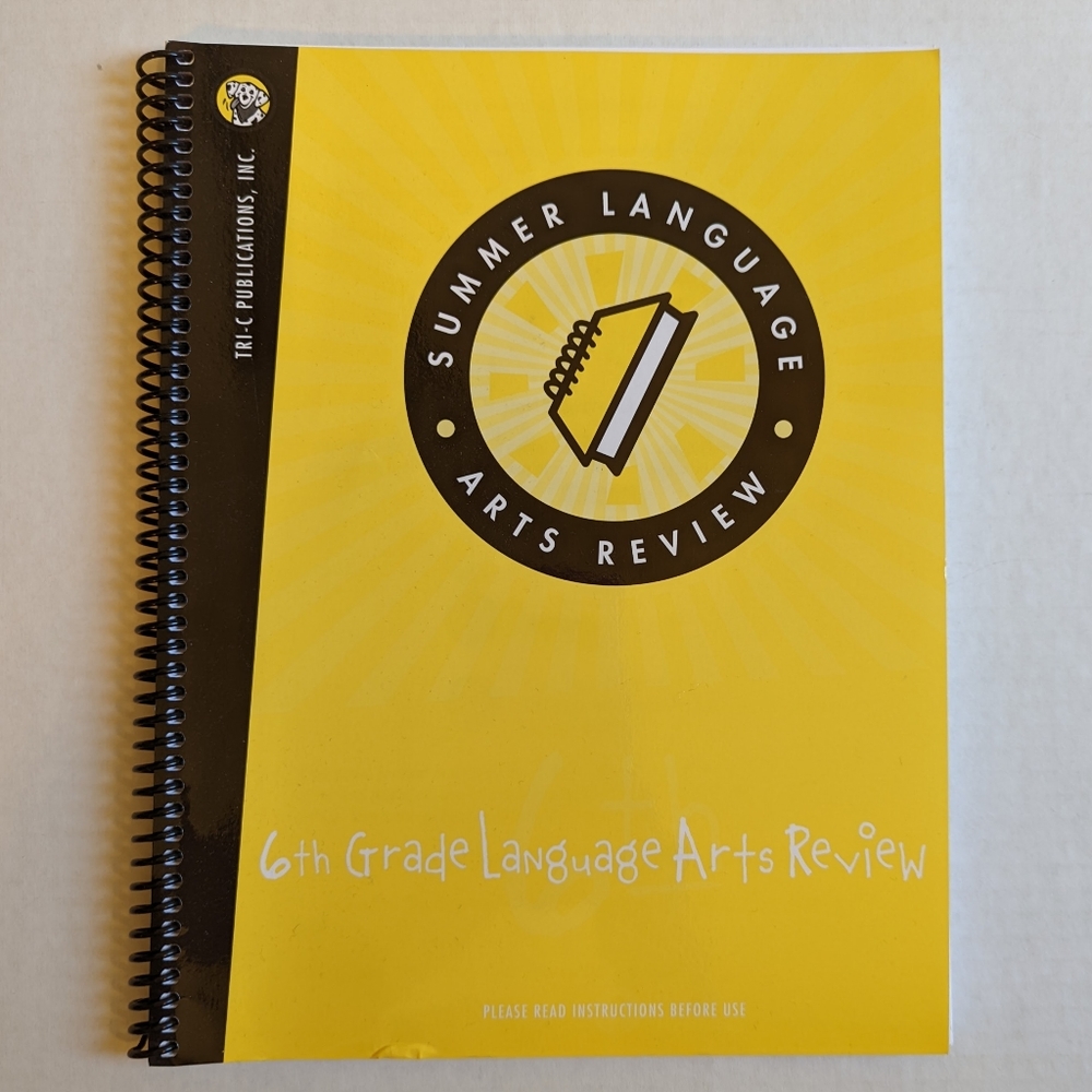 6th Grade Summer Language Arts Review Workbook